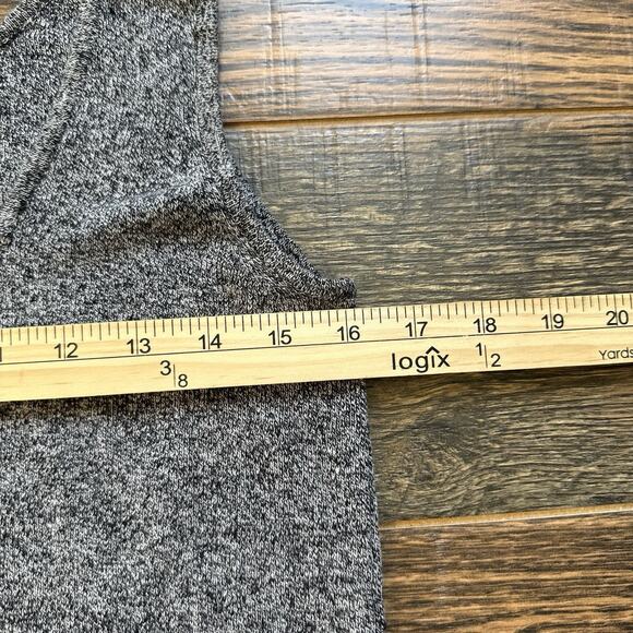 Vintage Chico’s Design Linen Cotton Knit Tank Top Size 2 Gray Sleeveless - Picture 5 of 5